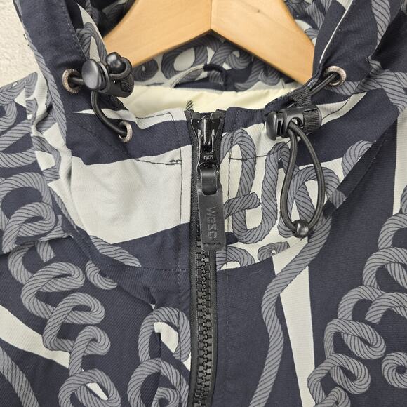 WESC Hooded Jacket Mens Medium Lester Lasso AOP Y2K Snowboard Skater Vintage - Picture 4 of 16